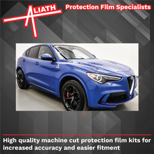 Alfa Romeo Stelvio 2017-Present, Rear Bumper Upper BLACK TEXTURED Paint Protection