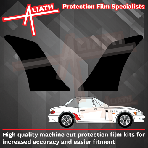 BMW Z3 (Type E36/7 / E36/8) 1995-2002, Rear QTR arch BLACK Paint Protection