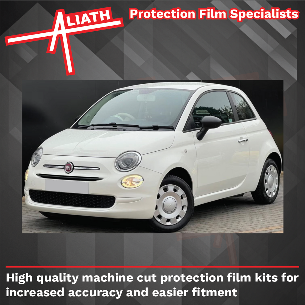 Fiat 500 2008-2016, Front Side Sill Panel Sections CLEAR Paint Protect ...