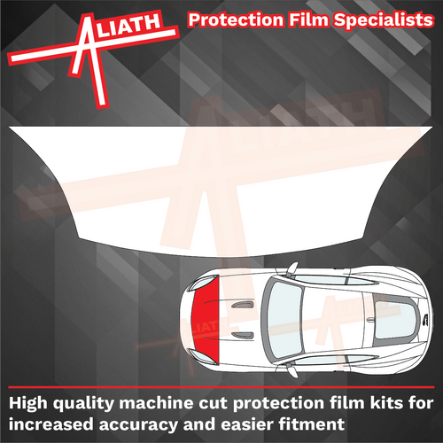 Jaguar F-Type 2013-2019, Bonnet Front Section CLEAR paint Protection