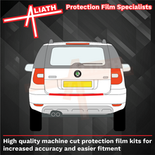 Skoda Yeti (Type 5L) 2012-2017, Rear Bumper Upper CLEAR / TRANSPARENT Scratch Protection