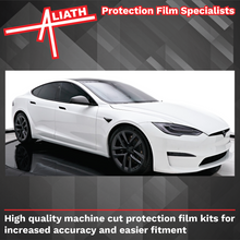 Tesla Model S 2012-Present, Rear Bumper Upper BLACK Paint Protection