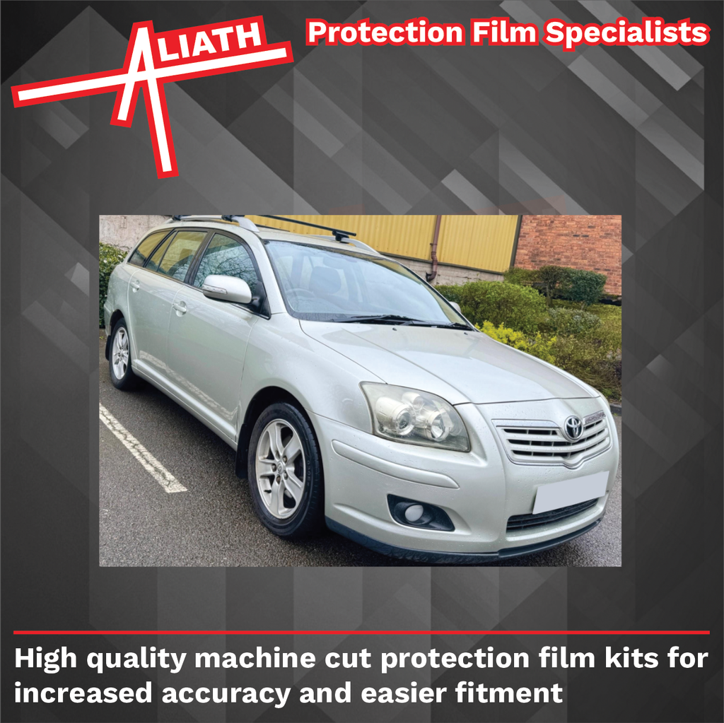 Toyota Avensis 2003-2009, Rear Wing & Door Arches CLEAR Paint Protecti ...