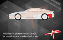 Aston Martin DBS 2007-2012, Rear Bumper Sides CLEAR Paint Protection