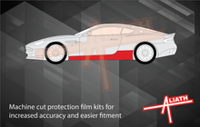 Aston Martin DBS 2007-2012, Side Sill Skirt Trims CLEAR Paint Protection