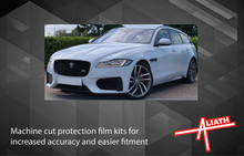 Jaguar XF Estate (Gen 2, Type X260) 2015-Present, Rear Bumper Upper BLACK Paint Protection