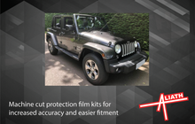 Jeep Wrangler 2006-2018, Front Wing Arch Extensions CLEAR Paint Protection