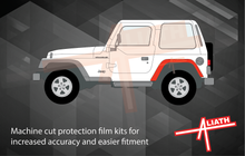 Jeep Wrangler 2006-2018, Rear Wing Arch Extensions CLEAR Paint Protection